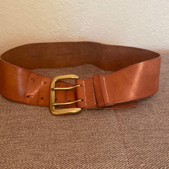 Women’s 2 1/2 inch wide leather Belt - Picture 1 of 6